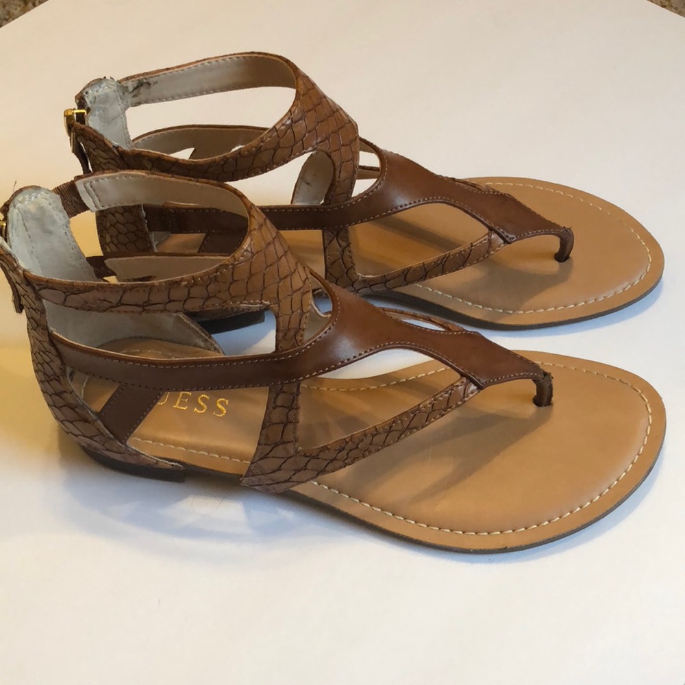 Brown Guess Tilson Gladiator Sandals